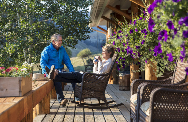 Porch at 4UR Ranch.