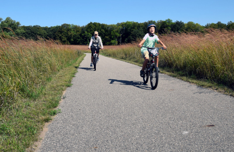 Biking near Olson's Big Pine Get-A-Way.