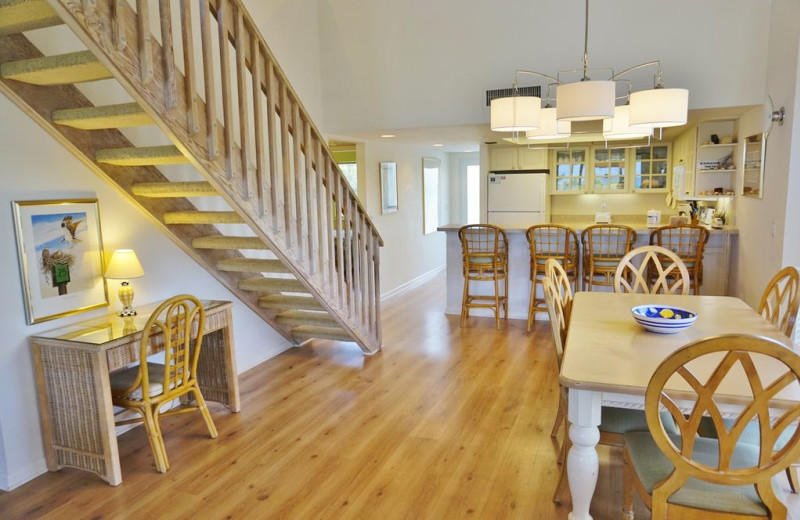 Rental interior at Palm Island Resort.