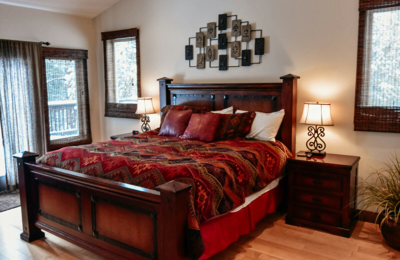 Rental bedroom at Zion Ponderosa Ranch Resort.