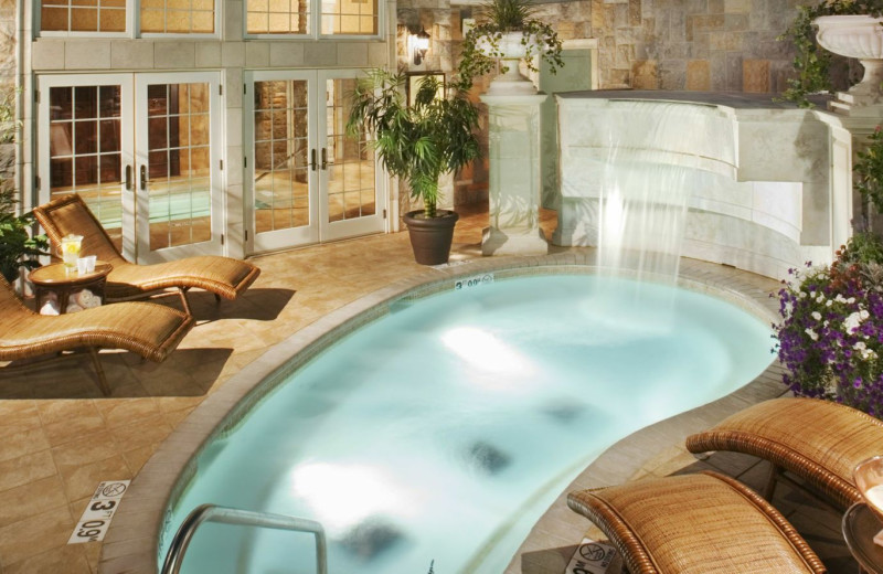 Indoor pool at Chateau on the Lake.