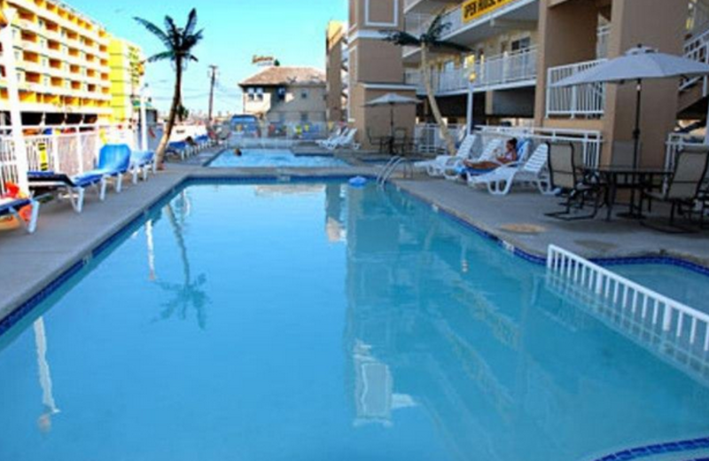 Relax at the pool at Surf Song Beach Resort!