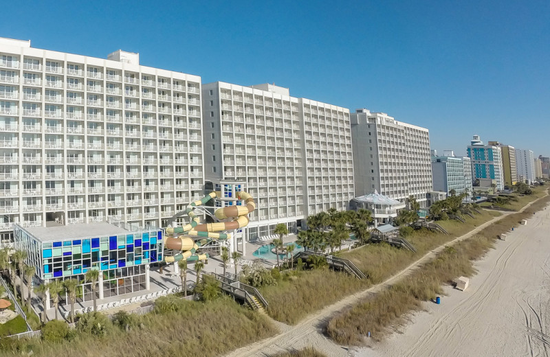 Exterior view of Crown Reef Resort.