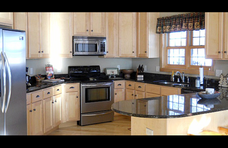 Condo kitchen at Northernaire Resort.
