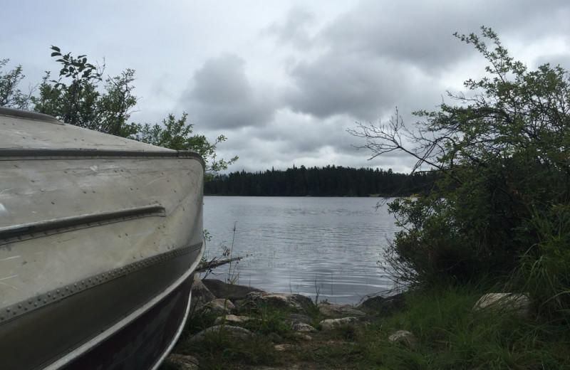 Lake view at Elk Lake Wilderness Resort.