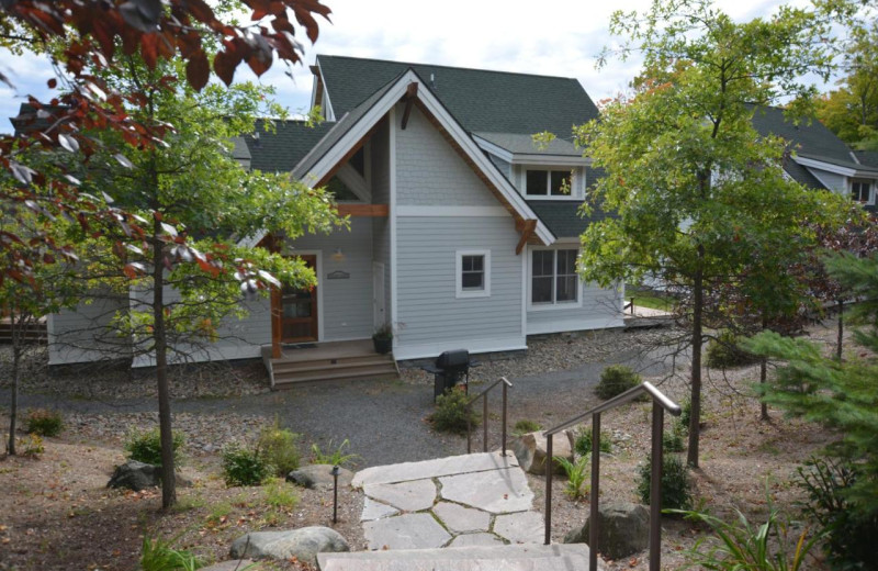 Cottage exterior at Port Cunnington Lodge & Resort.