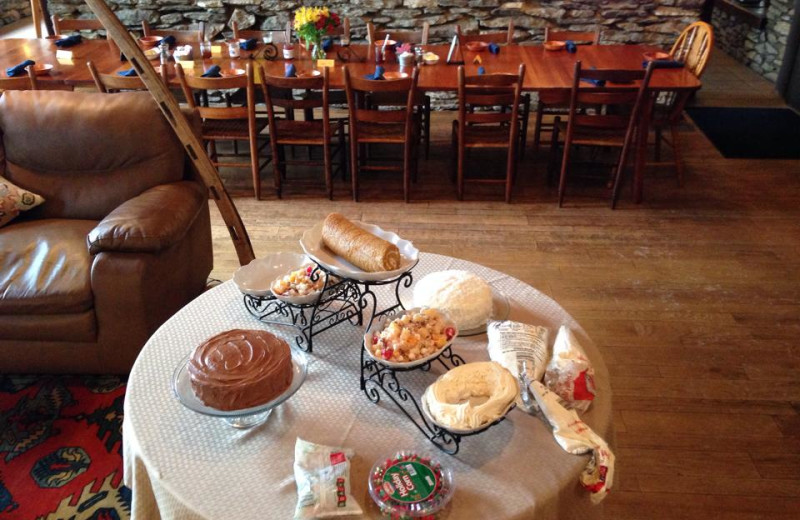 Dining at Cataloochee Ranch.