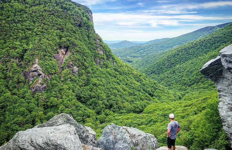 Hiking at Smugglers' Notch Resort.