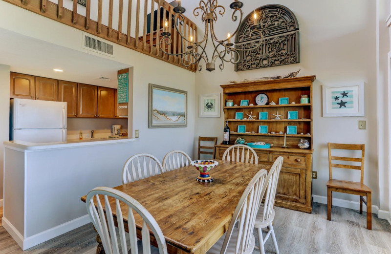 Rental kitchen at Amelia Rentals and Management Services.