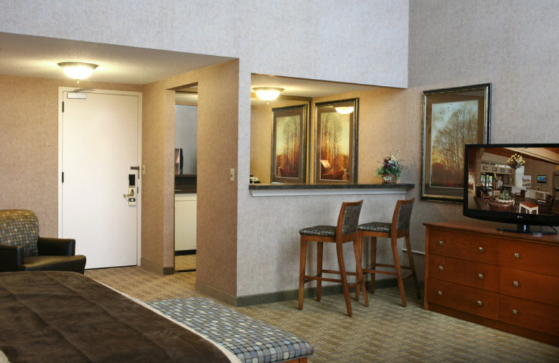 Guest room at Arrowwood Resort.