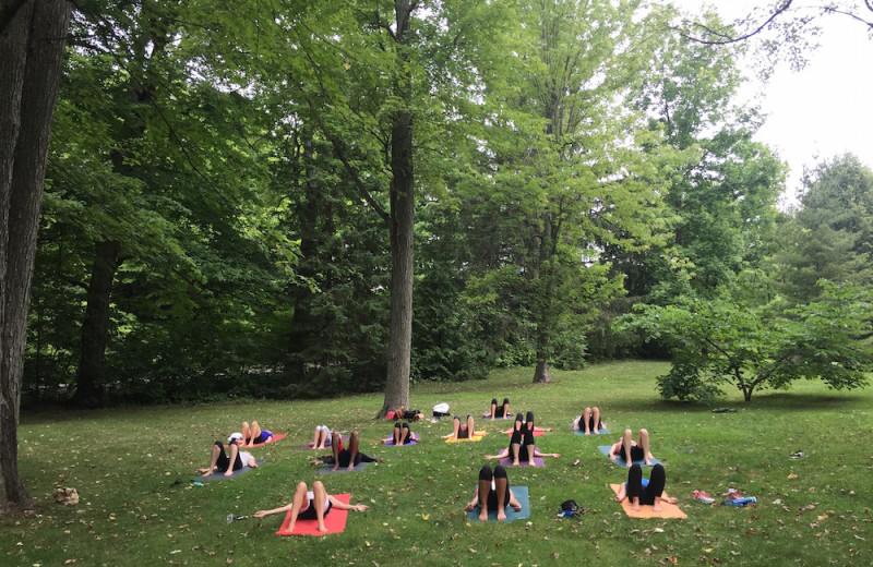 Fitness class at Strathmere Retreat & Spa.