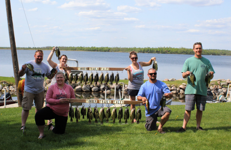 Fishing at Timber Trails Resort.