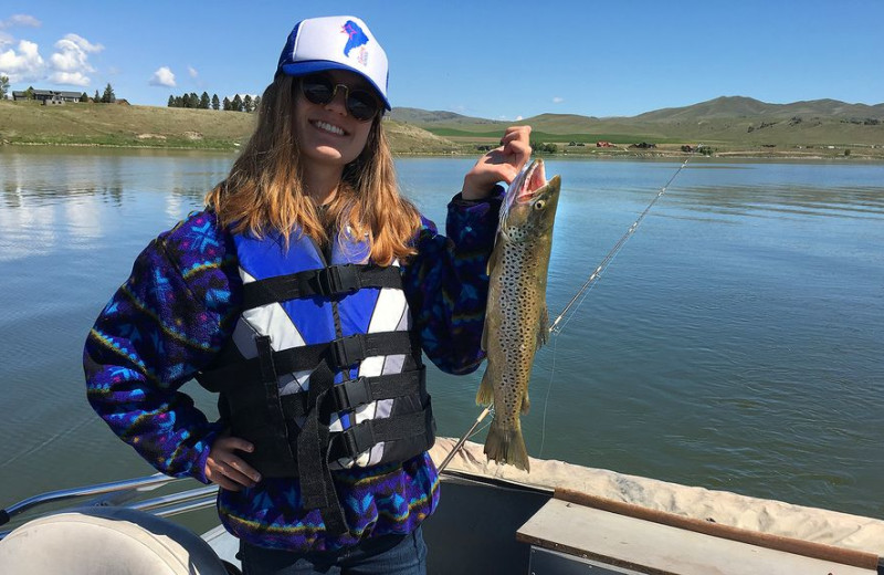 Fishing at Bridger Vista Lodge.