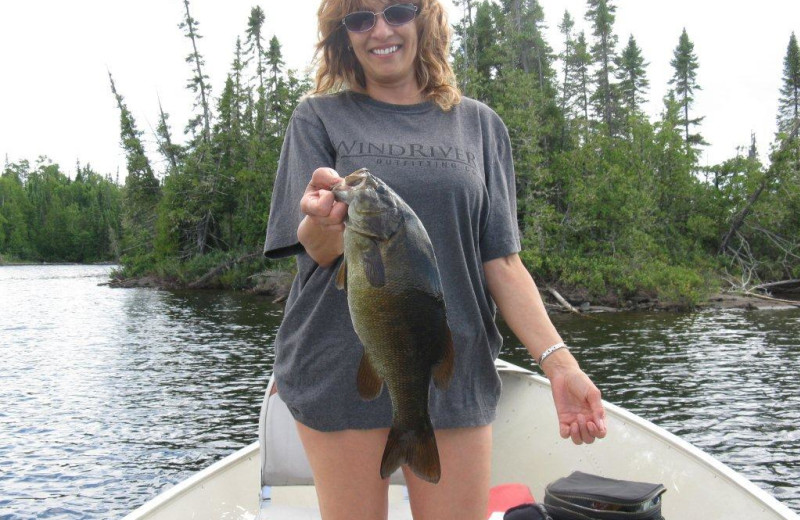 Fishing at Bay Wolf Camp.