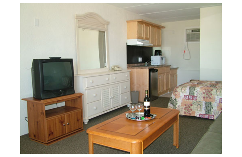 Guest room at Lollipop Motel.