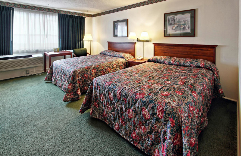 Guest room at Cadillac Sands Resort.