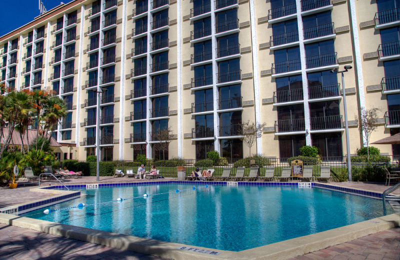 Outdoor pool at Rosen Inn.