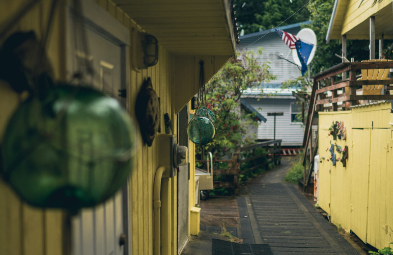 Exterior view of Elfin Cove Resort.