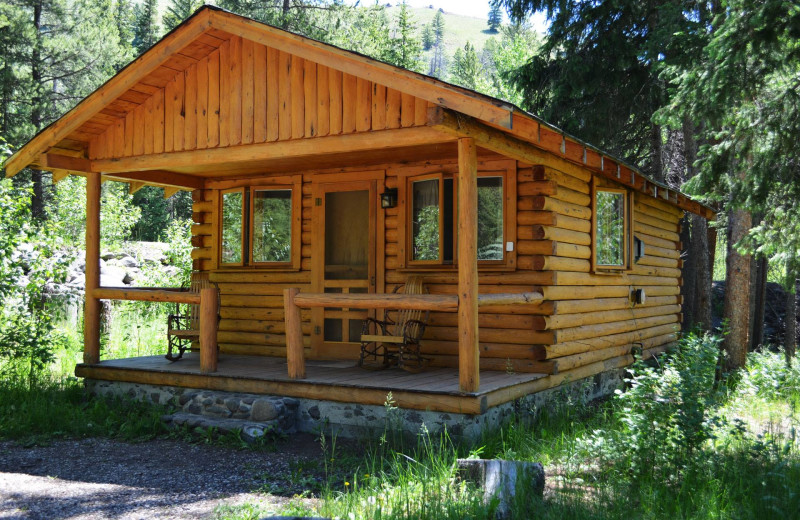 Cabin exterior at Shoshone Lodge & Guest Ranch.