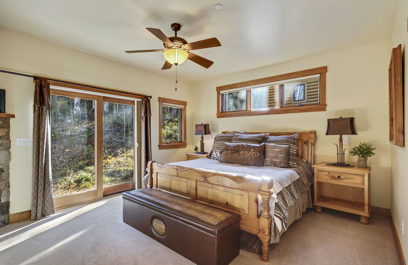 Rental bedroom at Durango Colorado Vacations.