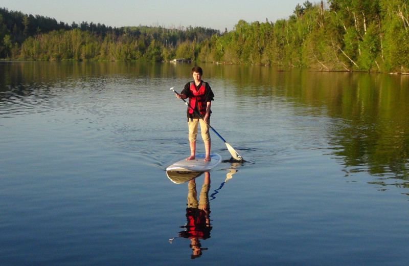 Paddle board at Loon Lake Lodge.