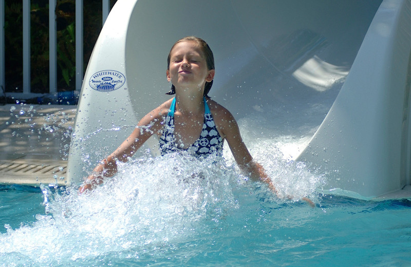 Swimming at South Seas Island Resort.