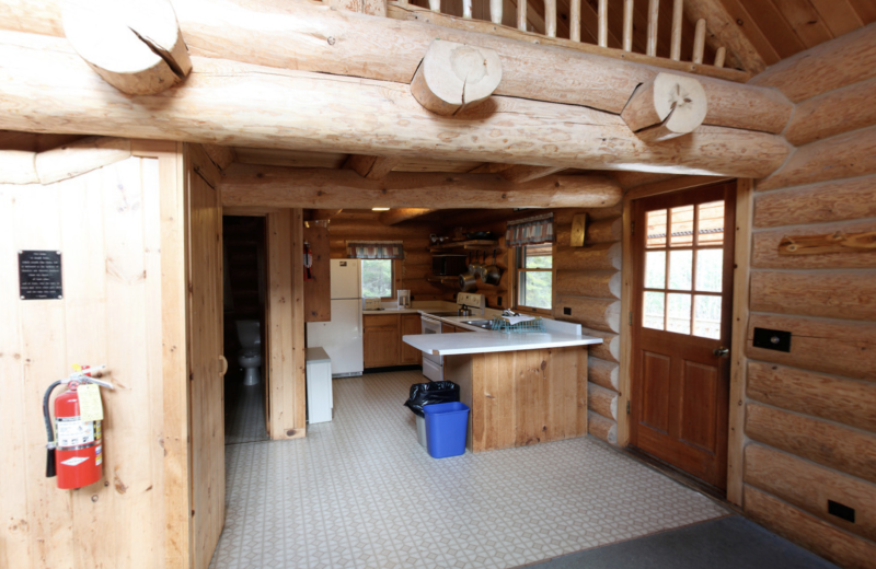 Cabin kitchen at YMCA Camp Du Nord.