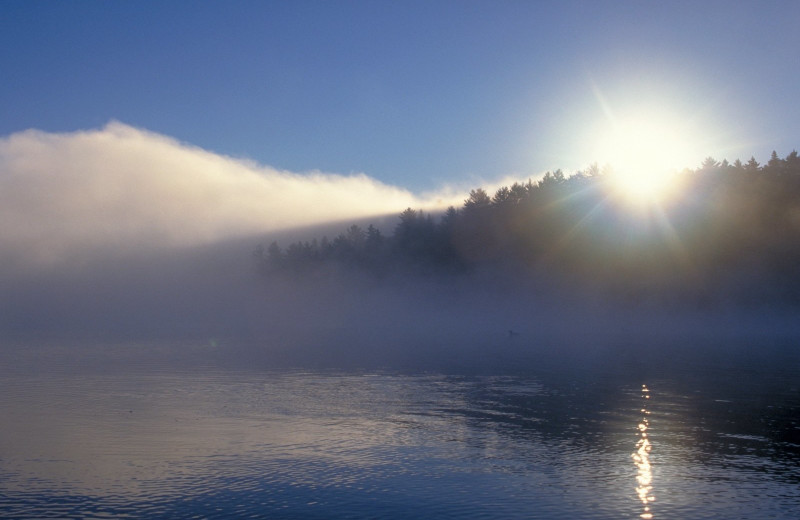 Lake view at Severn Lodge.