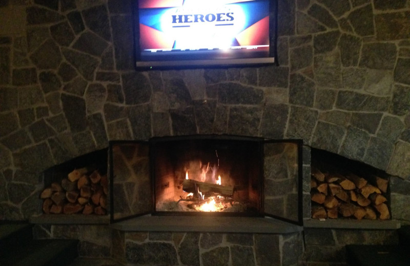 Fireplace view at Chalet Killington.