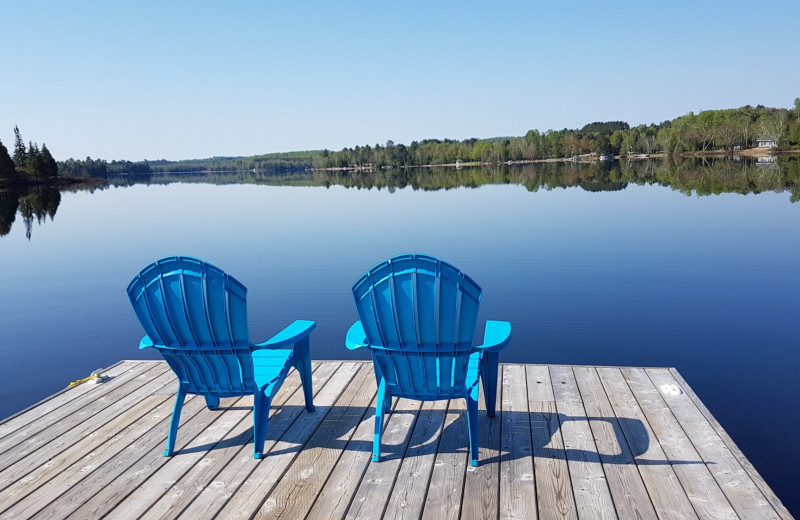 Lake view at Parkway Cottage Resort & Trading Post.