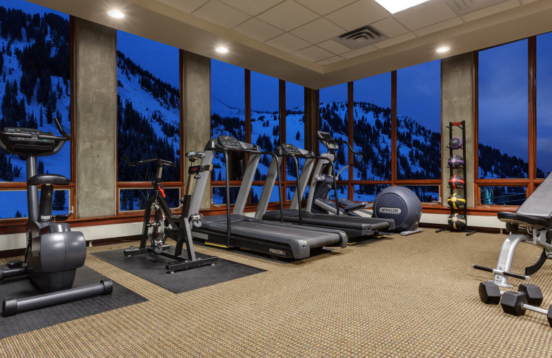 Fitness room at Alta's Rustler Lodge.