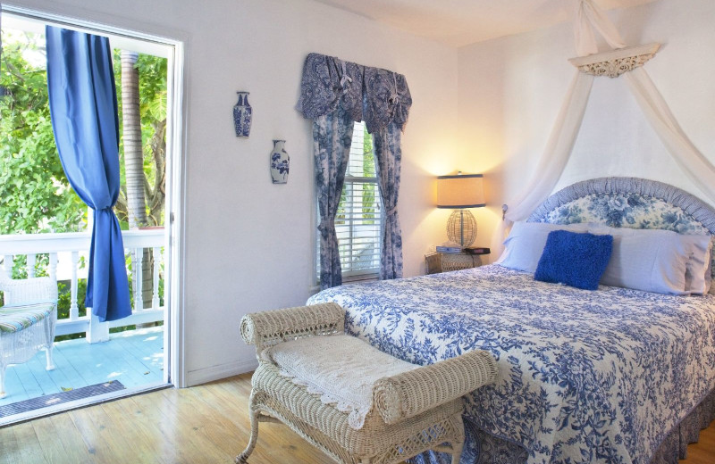 Guest room at Coco Plum Inn.