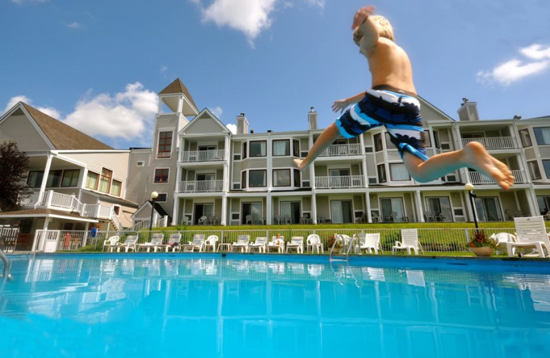 Outdoor pool at Manoir des Sables.