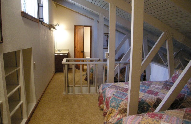 Loft bedroom at Seasons 4 Condominium Rentals.