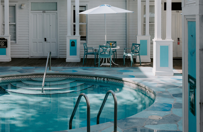 Outdoor pool at Curry Mansion Inn.