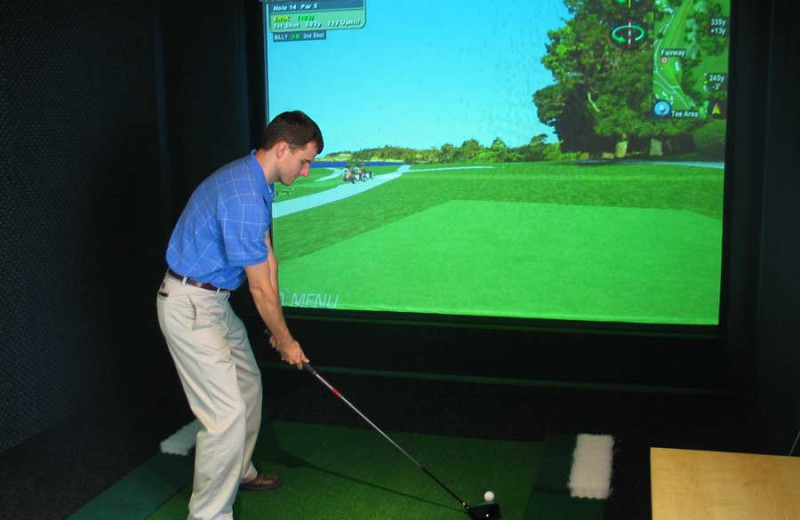 Virtual Golf at Olympia Resort.