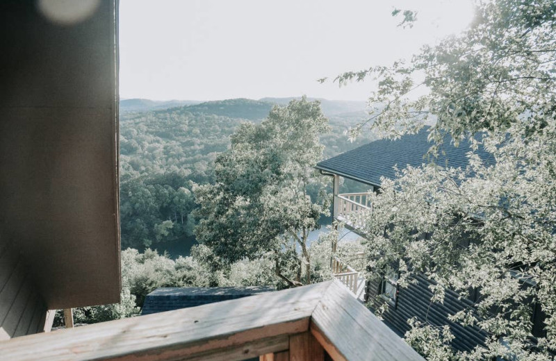 Cabin view at Arkansas White River Cabins.