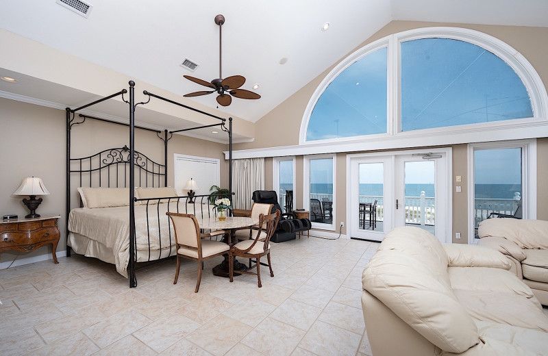 Rental bedroom at Sunset Properties.