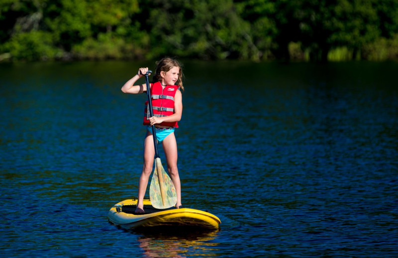 Paddle board at Ludlow's Island Resort.