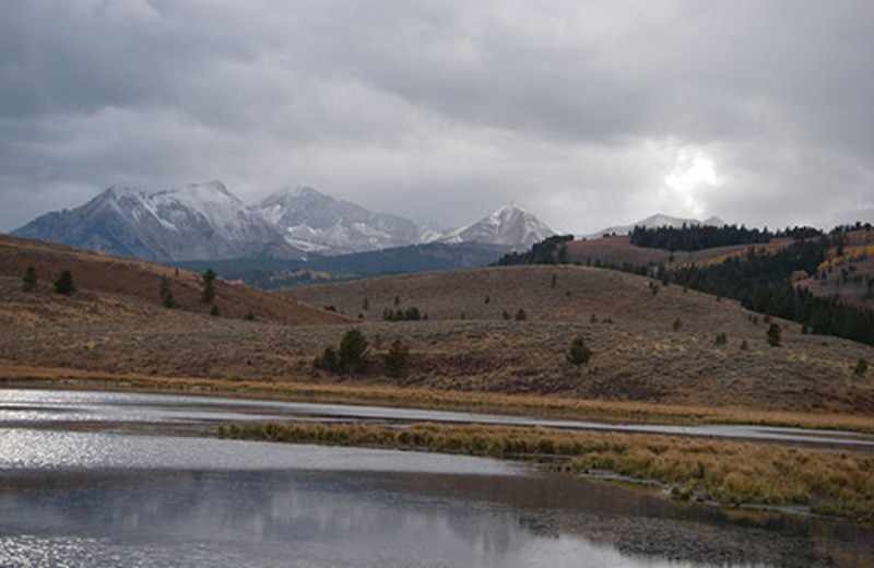 Albino Lake at Nine Quarter Circle Ranch