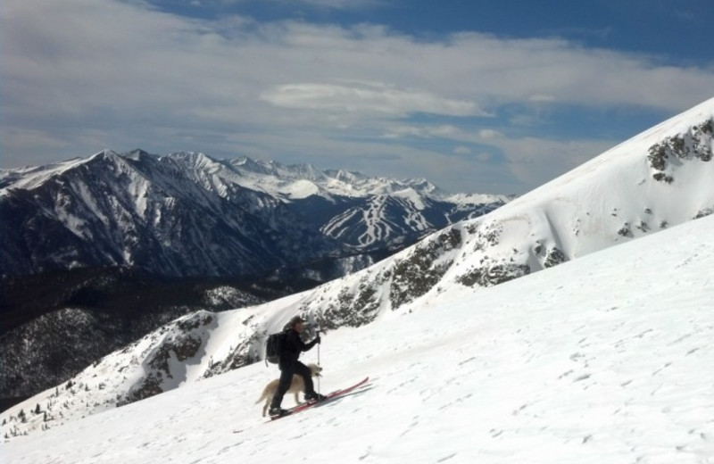 Skiing near Bighorn Rentals.