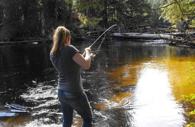 Fishing at Yes Bay Lodge.