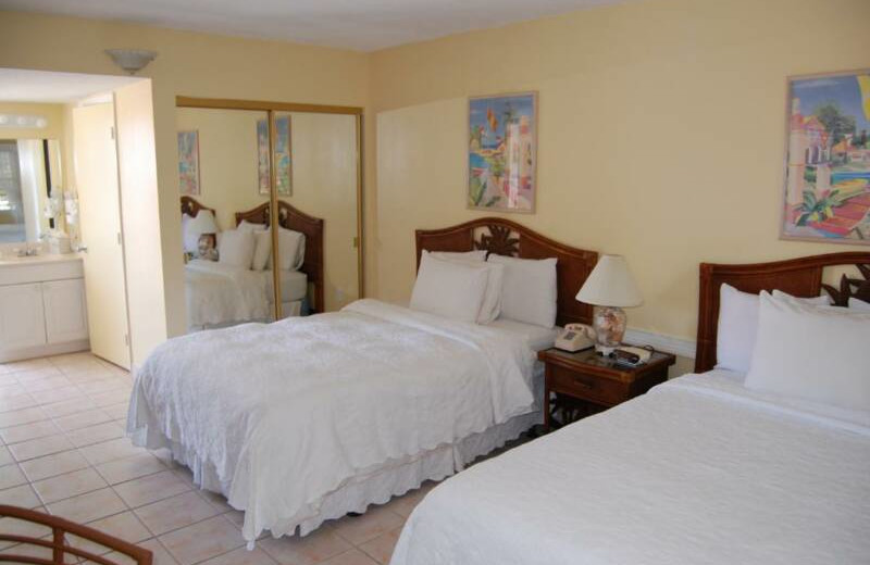 Guest room at Bayside Inn Key Largo.