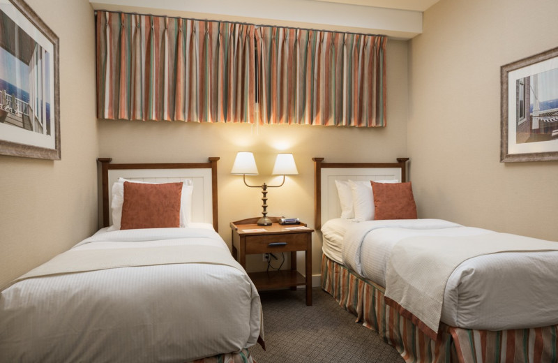 Guest bedroom at Summerland Waterfront Resort.