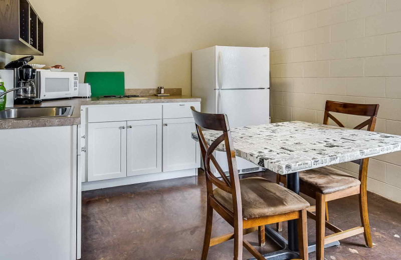 Guest kitchen at Painted Sky Inn.