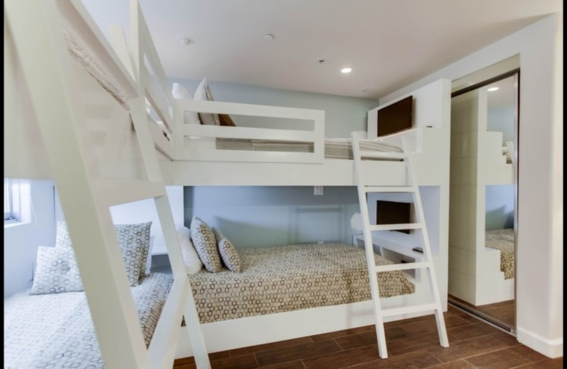 Rental bunk beds at Surf Style Vacation Homes.