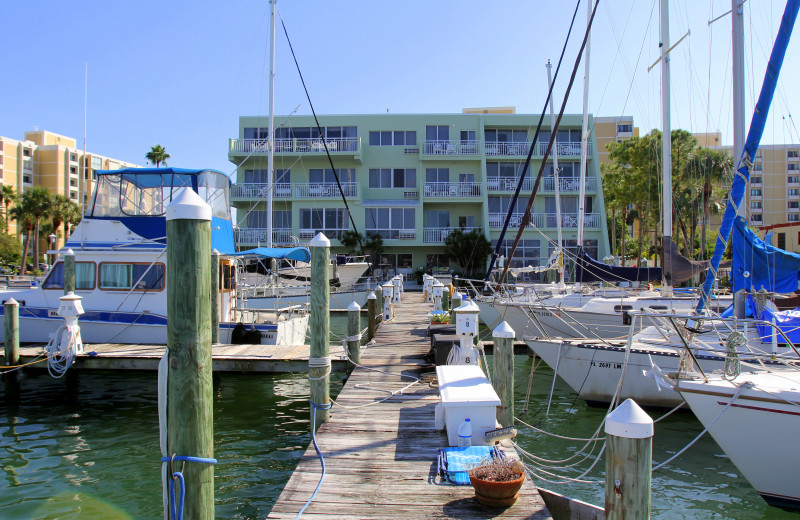 Exterior view of Chart House Suites on Clearwater Bay.