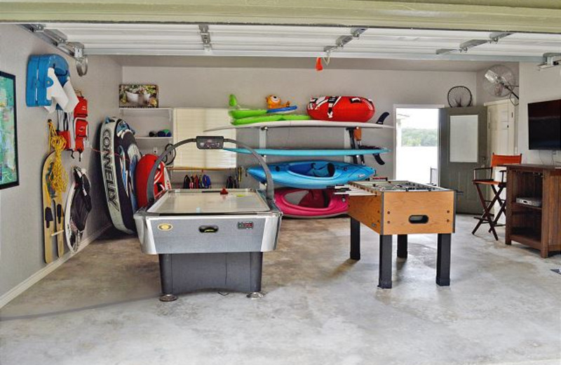 Game room at Paddle Time.