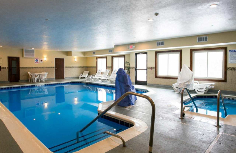 Indoor pool at Comfort Suites Benton Harbor.