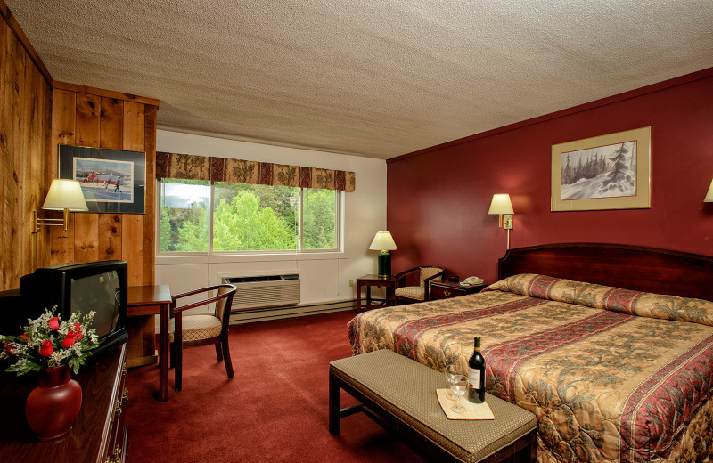 Guest room at Snowy Owl Inn and Resort.